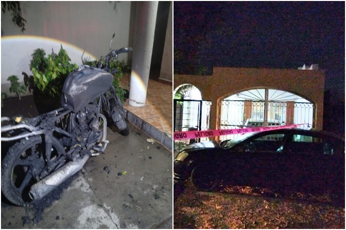 Hombre asesinado a balazos y motocicleta quemada en una vivienda del Fraccionamiento Valle Dorado en Zamora