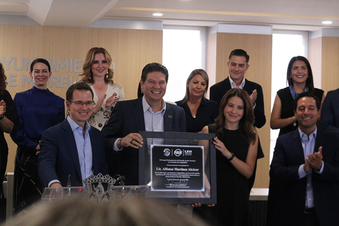 Senadores del PAN reconocen el trabajo de Alfonso Martínez Alcázar como presidente municipal de Morelia