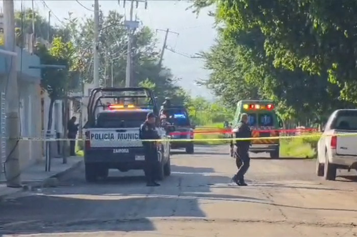 Movilización policial en calle de Zamora tras ataque armado.