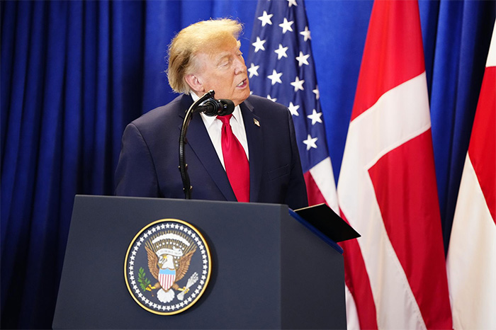Donald Trump participando en la Asamblea General de las Naciones Unidas.