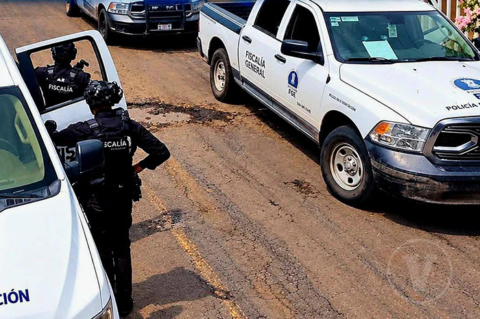 Zona ribereña del Río Lerma acordonada por autoridades ministeriales tras el reporte de restos humanos.