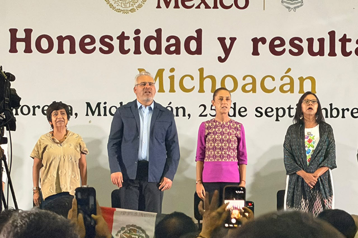 Alfredo Ramírez Bedolla respalda a Claudia Sheinbaum en Michoacán