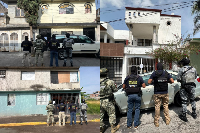 FGE realiza cuatro cateos en Morelia y asegura más de 2 mil 900 dosis de droga