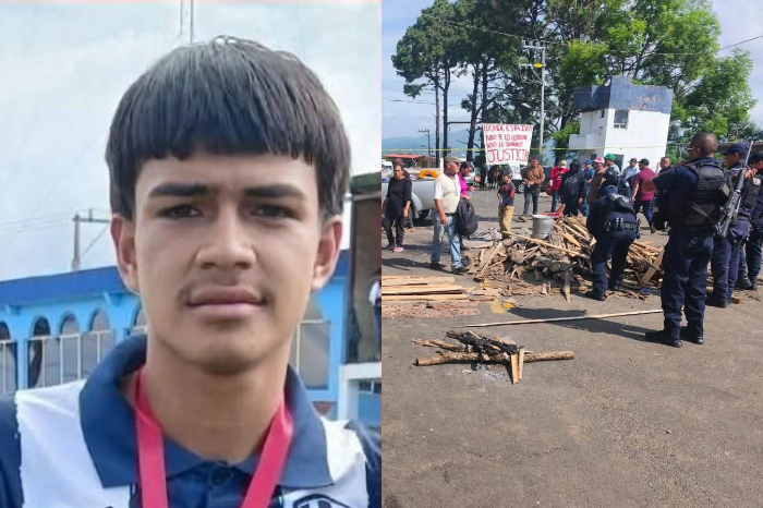Carretera Acuitzio-Villa Madero tras el levantamiento del bloqueo por la búsqueda de Iván