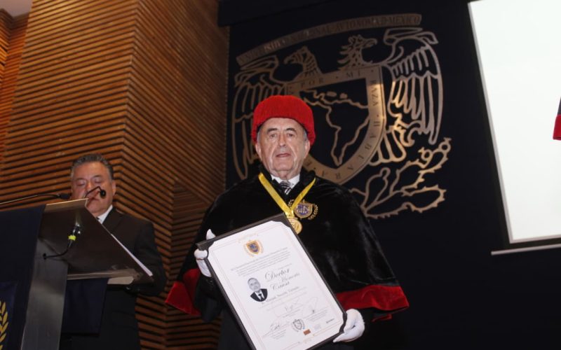Manuel Nocetti Tiznado recibe Doctorado Honoris Causa en CDMX