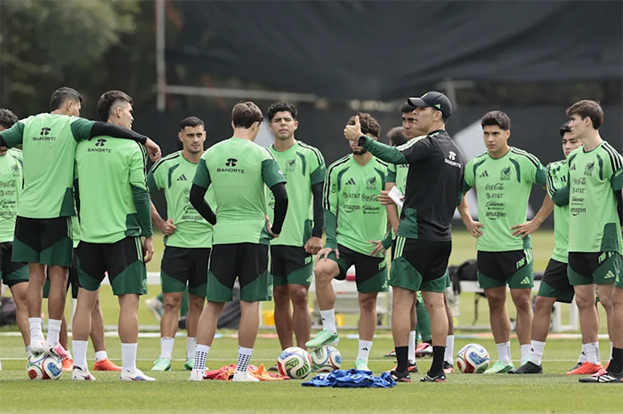 Rafa Márquez durante su etapa como director técnico de la Selección Mexicana