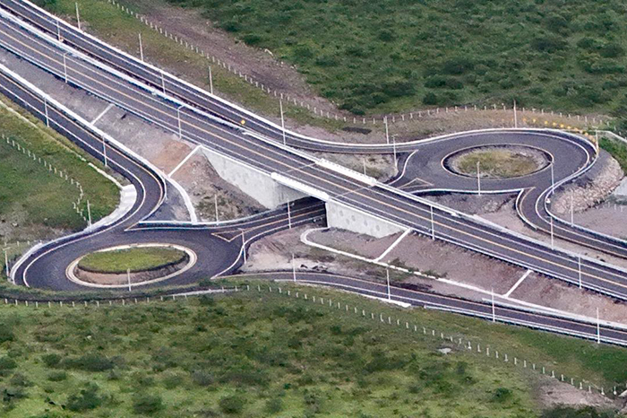 Primer tramo del Segundo Anillo Periférico de Morelia en construcción