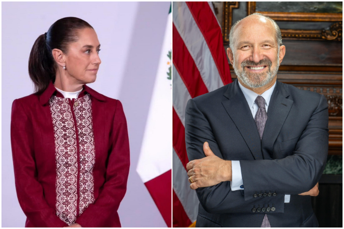Claudia Sheinbaum recibe a Howard Lutnick durante revisión del T-MEC
