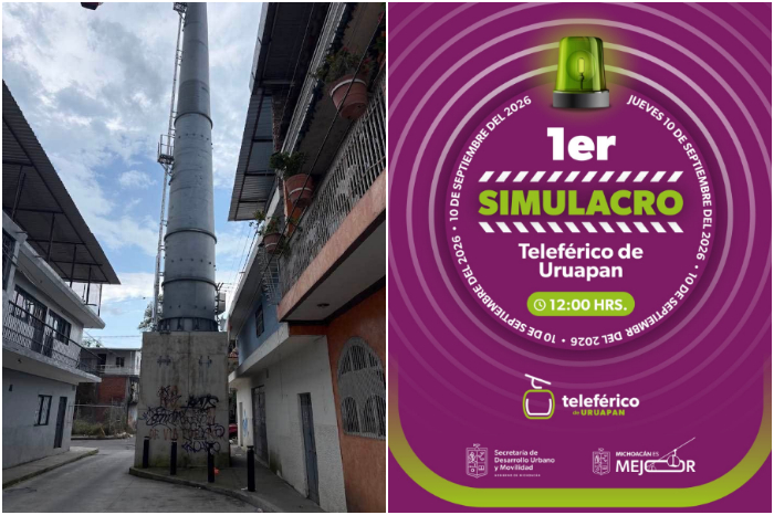 Teleférico de Uruapan realizará primer simulacro de sismo