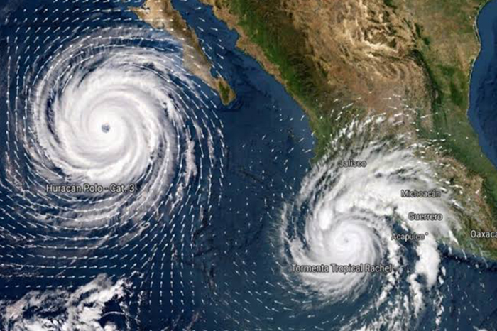 Tormenta tropical Rachel se intensifica en el Pacífico mexicano y podría alcanzar fuerza de huracán
