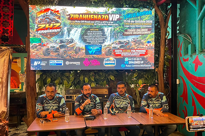 Zirahuenazo VIP prepara ruta off-road hacia las Cascadas 3 Chorros de Tipitarillo