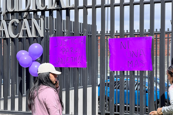 Exterior del Sala de Oralidad Penal del Poder Judicial en Michoacán.