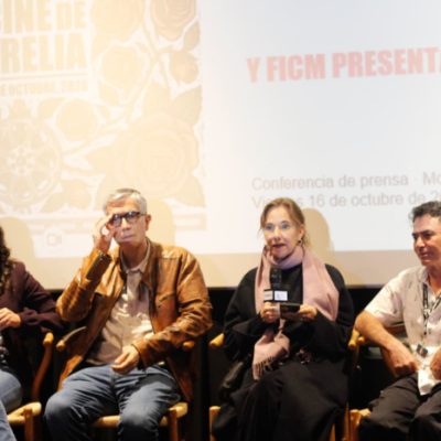 Rueda de prensa sobre los proyectos Cine Mexicano en Acción Michoacán y Cinetravesía del FICM.