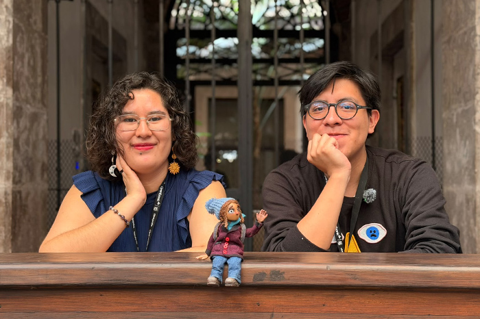 Personajes de plastilina y animación en stop motion del cortometraje Vagón de medianoche.