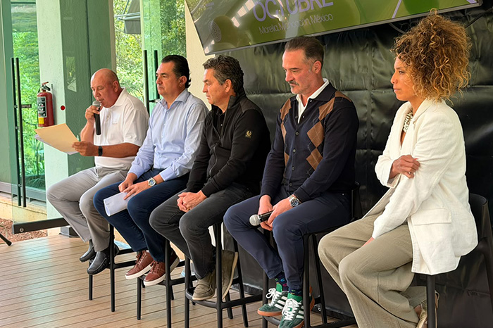 Presentación del torneo internacional W50 en Tres Marías, Morelia.