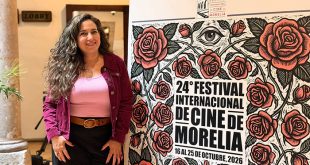 Tiaré Scanda hablando en entrevista sobre su debut como directora con el cortometraje Azucena.