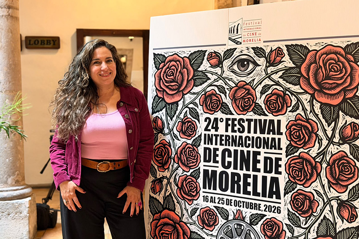 Tiaré Scanda hablando en entrevista sobre su debut como directora con el cortometraje Azucena.