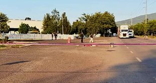 Lugar del atropellamiento mortal de un adulto mayor en el Libramiento Sur de Jacona
