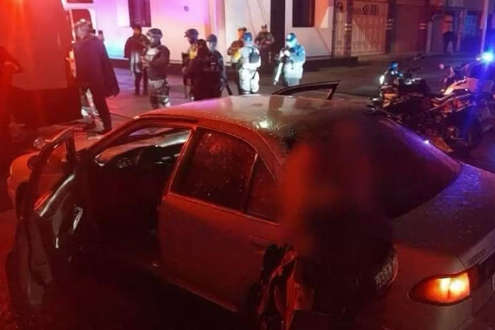 Operativo policial tras ataque armado en la colonia Ramón Farías de Uruapan.