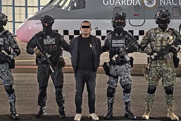 Iván Cazarín Molinas, alias El Tanque, presunto líder regional del CJNG detenido en Zapopan, Jalisco.