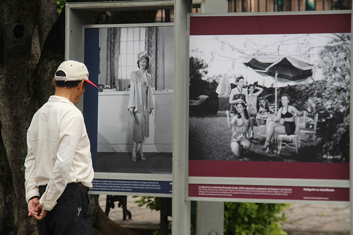 Exposición fotográfica en el Centro Histórico de Morelia.