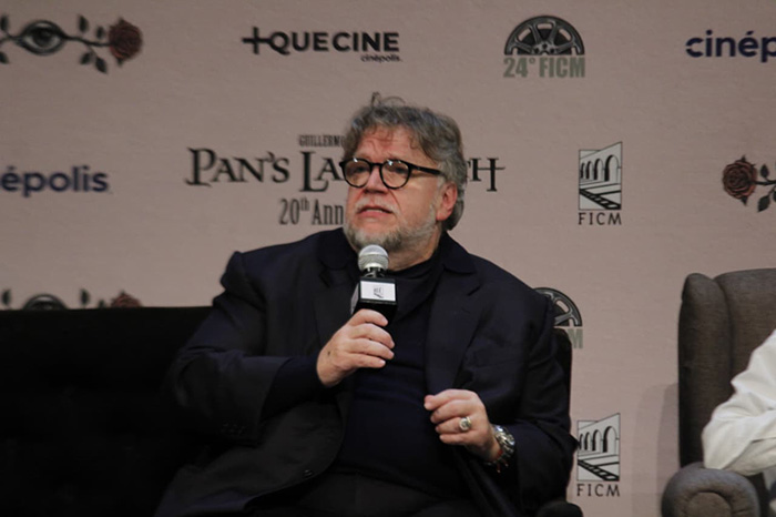 Guillermo del Toro durante su participación en el Festival Internacional de Cine de Morelia.