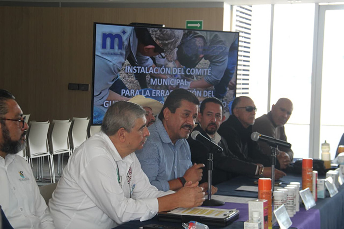 Instalación del comité municipal para combatir el gusano barrenador en Morelia