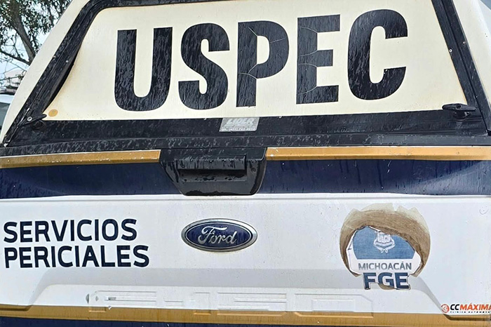 Carretera rural Agua Zarca-Tumbisca, en Morelia, donde fue localizado el cuerpo de un hombre asesinado de un balazo.