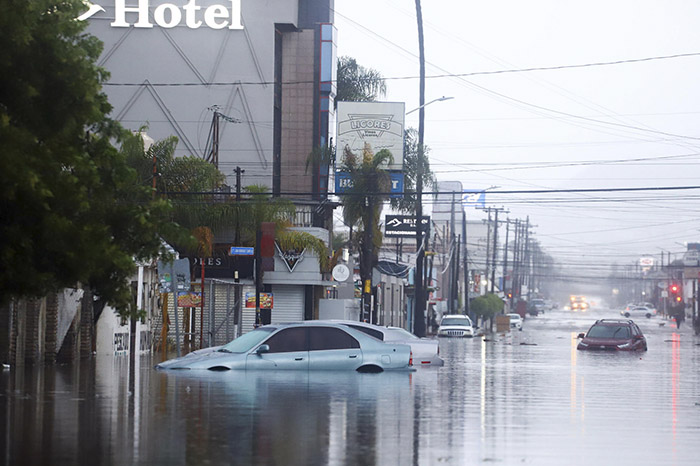 Inundaciones en México causadas por fenómenos climatológicos.
