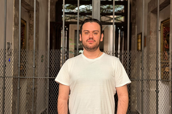 Luis Enrique Vergara Schettino, director del cortometraje Al día siguiente, presentado en el Festival Internacional de Cine de Morelia.