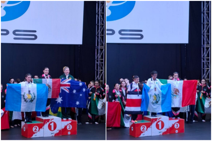 Atletas michoacanas ganadoras de medallas en el Campeonato Mundial de Pole Sports y Deportes Aéreos 2026.
