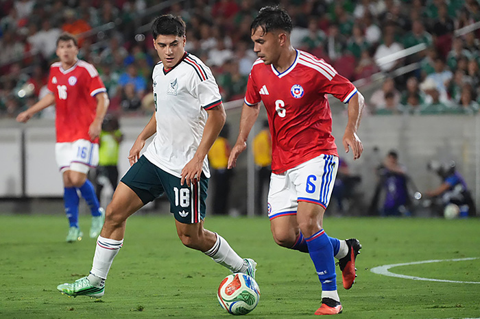 Rafa Márquez durante el México vs Chile que terminó 0-2