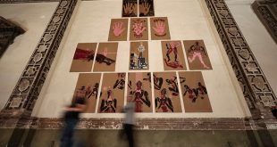 Exposición de Richard Moszka en el antiguo convento sede de Ex Teresa Arte Actual en Ciudad de México
