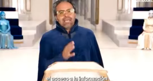 Video de Roberto Zataráin Leal sobre su informe legislativo ante un parlamento galáctico ficticio